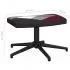 Scaun de relaxare cu taburet, multicolor