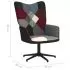 Scaun de relaxare cu taburet, multicolor