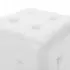 Taburet, 2 buc., alb, 30x30x30 cm, piele ecologică