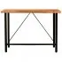 Set mobilier bar 7 piese lemn masiv sheesham & piele naturala, maro, 42 x 42 x 86 cm