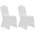 Set 12 bucati huse elastice pentru scaun, alb