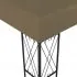 Pavilion cu siruri de lumini LED, gri taupe, 3 x 3 m