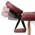 Masa de masaj pliabila 2 parti cadru din lemn Rosu, rosu, 186 x 68 x 82 cm