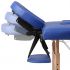 Masa de masaj pliabila 3 parti cadru din lemn Albastru, albastru, 186 x 68 x 82 cm