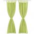 Draperii micro-satin cu bride, verde, 225 cm