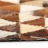 Covor piele naturala, maro si alb, 120 x 170 cm