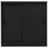 Dulap de birou cu usa glisanta, negru, 90 x 40 x 90 cm