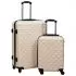 Set de valize cu carcasa rigida, 2 piese, auriu, 76 x 48 x 28 cm