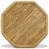 Masuta de cafea Bambus Octogonal 60x60x45 cm, maro, 60 x 45 cm
