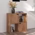Bibliotecă, stejar maro, 60x27,5x59,5 cm, lemn prelucrat