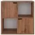Bibliotecă, stejar maro, 60x27,5x59,5 cm, lemn prelucrat