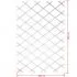 Gard de gradina tip Trellis, alb, 100 x 200 cm