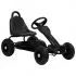  Mașinuță kart cu pedale și roți pneumatice, negru