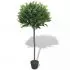  Dafin artificial cu ghiveci, 125 cm, verde