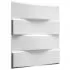 Set 12 bucati lambriuri de perete 3d vaults, alb, 50 cm