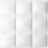 Set 12 bucati lambriuri de perete 3d cuburi, alb, 50 cm