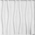 Set 12 bucati panouri de perete 3d flows, alb, 50 cm