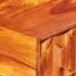 Masa de scris din lemn masiv de sheesham 118 x 50 x 76 cm, maro