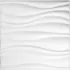 Lambriuri de perete 3D, alb, 50 cm