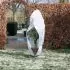 Husa anti-inghet din fleece cu fermoar alb 1.5x1.5x2 m, alb, 1.5 x 2 m
