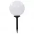 Set 4 bucati lampi solare de exterior, alb, 30 cm