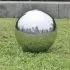 Fantani sferice de gradina cu LED-uri, 3 piese, argintiu