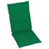 Set 2 bucati scaune de gradina cu perne verzi, verde