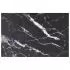  Blat masă negru 100x62 cm 8mm sticlă securizată design marmură