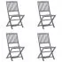 Set 4 bucati scaune pliabile de exterior, albastru