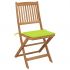 Set 2 bucati scaune gradina pliabile cu perne, verde deschis