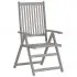 Set 3 bucati scaune gradina rabatabile, albastru regal