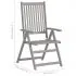 Set 3 bucati scaune gradina rabatabile, verde deschis