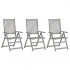 Set 3 bucati scaune gradina rabatabile, verde deschis
