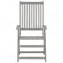 Set 3 bucati scaune gradina rabatabile, verde deschis