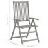 Set 3 bucati scaune gradina rabatabile, model rosu