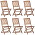 Set 6 bucati scaune gradina pliabile cu perne, antracit