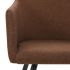 Set 6 bucati scaune de bucatarie, maro, 54 x 62 x 80 cm