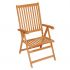 Set 4 bucati scaune de gradina cu perne verzi, verde