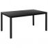 Set mobilier pentru grădină, 7 piese, negru, aluminiu