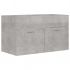 Dulap cu chiuveta incorporata, gri beton, 80 x 38.5 x 46 cm