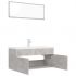 Set mobilier de baie, gri beton, 100 x 38.5 x 46 cm