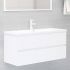 Set mobilier de baie, alb, 100 x 38.5 x 45 cm