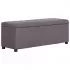  Bancă cu compartiment de depozitare gri taupe 116 cm, poliester