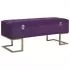  Banchetă cu un compartiment de depozitare violet 105cm catifea
