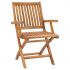 Set 4 bucati scaune de gradina pliabile cu perne, rosu