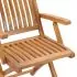 Set 6 bucati scaune de gradina pliabile cu perne, negru