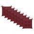 Set 8 bucati scaune pliabile de gradina cu perne, bordo