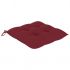 Set 8 bucati scaune de gradina cu perne rosu vin, bordo