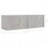 Set dulap TV, 7 piese, gri beton, 100 x 30 x 30 cm