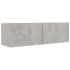 Set de dulapuri TV, 8 piese, gri beton, 100 x 30 x 30 cm